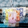 Set van 6 kleurrijke glazen waterglazen 10cm Murrine Verkoop