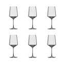Set van 6 kristalglazen wijnglazen 400ml voor keuken, bar en restaurant Siesta Aanbieding