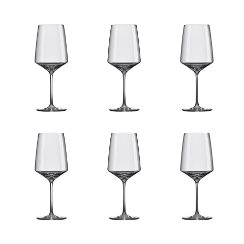 Set van 6 kristalglazen wijnglazen 400ml voor keuken, bar en restaurant Siesta Aanbieding