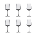 Set van 6 kristalglazen wijnglazen 400ml voor keuken, bar en restaurant Siesta Aanbieding