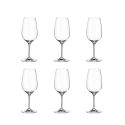 Set van 6 Bordeauxglazen design Goccia 570ml van kristalglas Sinfonia Aanbieding