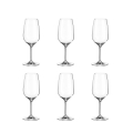 Set van 6 Bordeauxglazen design Goccia 570ml van kristalglas Sinfonia Aanbieding