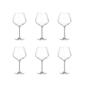 Set van 6 burgundy glazen restaurant bar keuken design Goccia 950ml Sinfonia Aanbieding