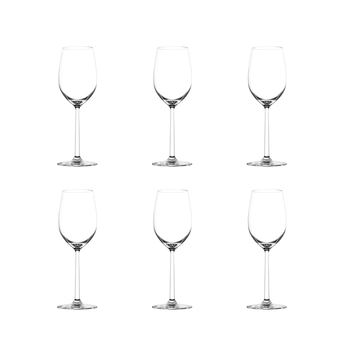 Set van 6 wijnglazen voor proeverij 320 ml in kristallijn glas Shanghai Aanbieding