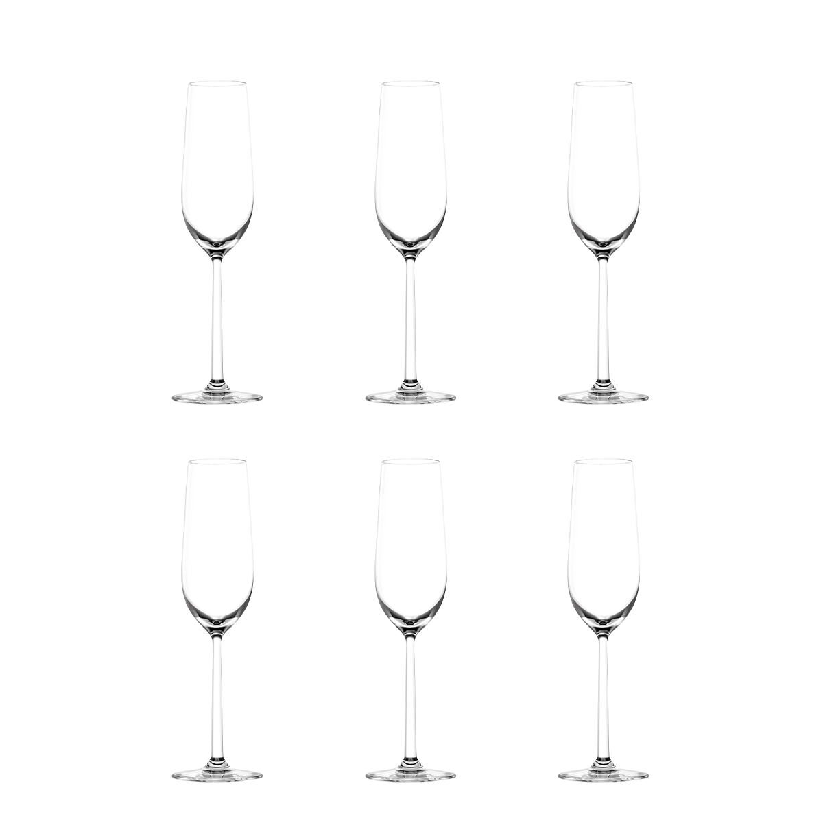 Set van 6 champagne- en mousserendewijnglazen 250ml Shanghai Aanbieding Set van 6 champagne- en mousserendewijnglazen 250ml Shanghai Aanbieding