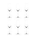 Set van 6 champagne- en mousserendewijnglazen 250ml Shanghai Aanbieding