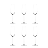 Set van 6 champagne- en mousserendewijnglazen 250ml Shanghai Aanbieding