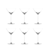 Set van 6 martiniglazen voor proeverij, keuken, restaurant 230ml Shanghai Aanbieding
