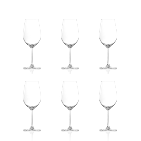 Set van 6 wijnglazen chardonnay proeven 365 ml glas Tokyo Temptation Aanbieding