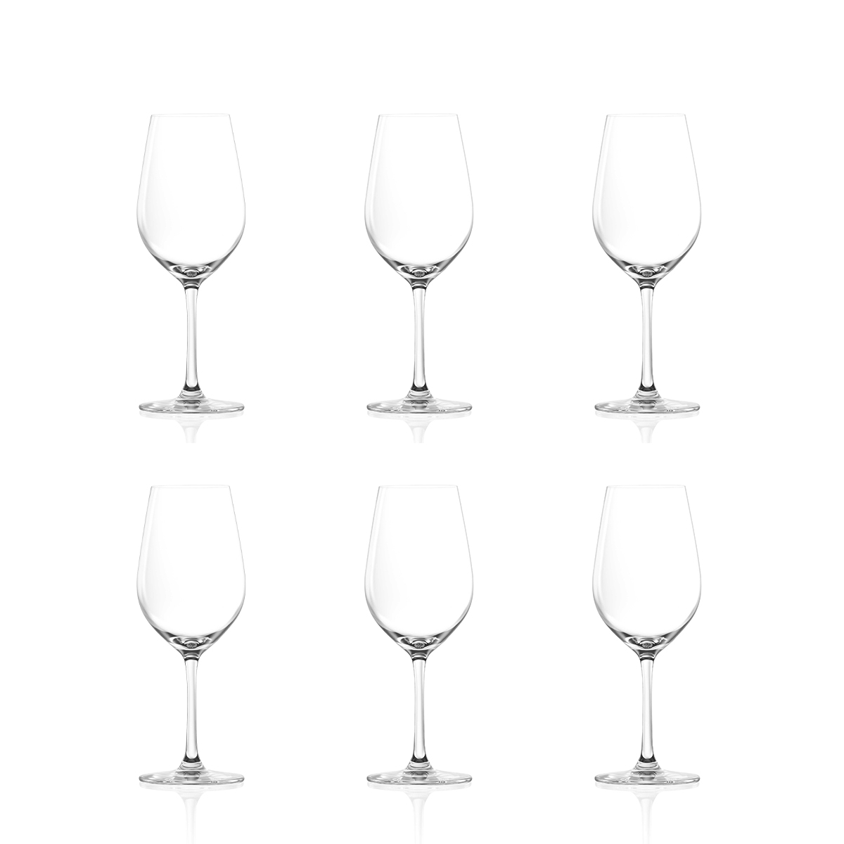 Set van 6 wijnglazen chardonnay proeven 365 ml glas Tokyo Temptation Aanbieding