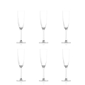 Set van 6 champagneglazen flûte 165ml glas Tokyo Temptation Aanbieding