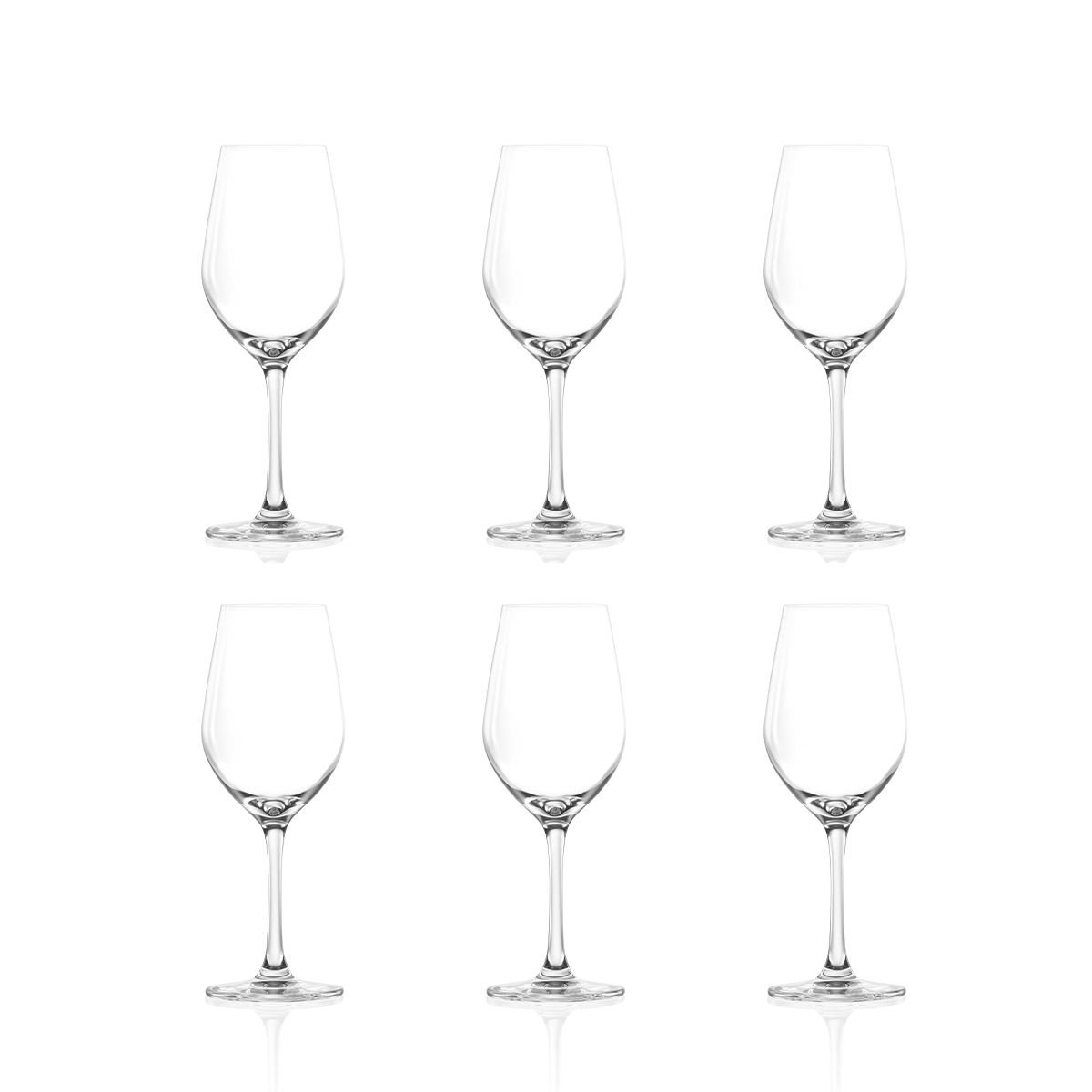 Set van 6 wijnglazen 260 ml van kristalglas Tokyo Temptation Aanbieding Set van 6 wijnglazen 260 ml van kristalglas Tokyo Temptation Aanbieding