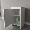 Negrari FB9006K multifunctionele wasruimte badkamermeubel in PVC 45x50 met deurtje Kortingen