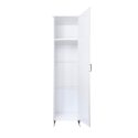 Witte PVC badkamer- en wasruimtekolomkast met deur D8FC9006K Negrari Kortingen