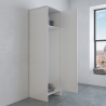 Witte PVC badkamer- en wasruimtekolomkast met deur D8FC9006K Negrari Catalogus
