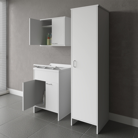 Set voor wasruimte met hangende wasbak en kolom Negrari COMP 6 Aanbieding