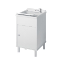 Negrari 9056K PVC Buiten Wasbak met Deur en Wasruimte Aanbieding