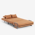 Poltrona bed in opvouwbare ruimtebesparende stof Deborah Twin Class 