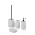 Badkamer accessoire set van witte hars Capua Aanbieding