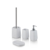Badkamer accessoire set van witte hars Capua Aanbieding