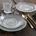 Imperial 18-delige serviesset van doorzichtig glas met decor voor 6 personen Verkoop
