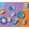 Set van 6 porseleinen espressokopjes met schoteltje 90ml Marea C Verkoop