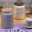 Grijze koffiepot met bamboe deksel 0,8L Victionary E Verkoop