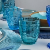 Set van 6 waterglazen 265ml in glas met arabeskdecor Syrah Ocean Aanbod
