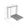 Verticaal opklapbed tweepersoons 160x190cm Kentaro Model