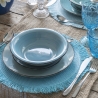 18-delige servies set handbeschilderd aardewerk voor 6 personen Baita Acqua Ocean Afmetingen