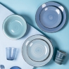 18-delige servies set handbeschilderd aardewerk voor 6 personen Baita Acqua Ocean Aanbod