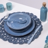 18-delige servies set handbeschilderd aardewerk voor 6 personen Baita Acqua Ocean 