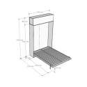 Opklapbed Frans 140x190 met kast Kentaro Korting