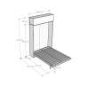 Opklapbed Frans 140x190 met kast Kentaro Korting