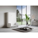 Frans opklapbed 140x190 cm met gestoffeerde bank Sofà Kentaro Korting