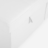 Slaapbank voor 3 personen met opberg-chaise longue USB-C boekenkast Civis. 