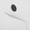 Slaapbank voor 3 personen met opberg-chaise longue USB-C boekenkast Civis. 