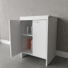 Wit badkamermeubel voor wasruimte in PVC met 2 deuren FB9002K Negari Verkoop