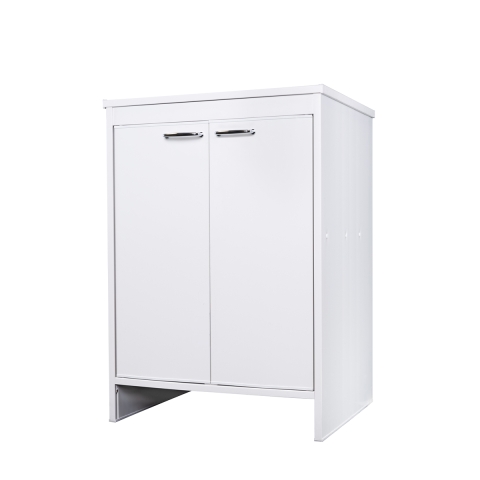 Wit badkamermeubel voor wasruimte in PVC met 2 deuren FB9002K Negari Aanbieding