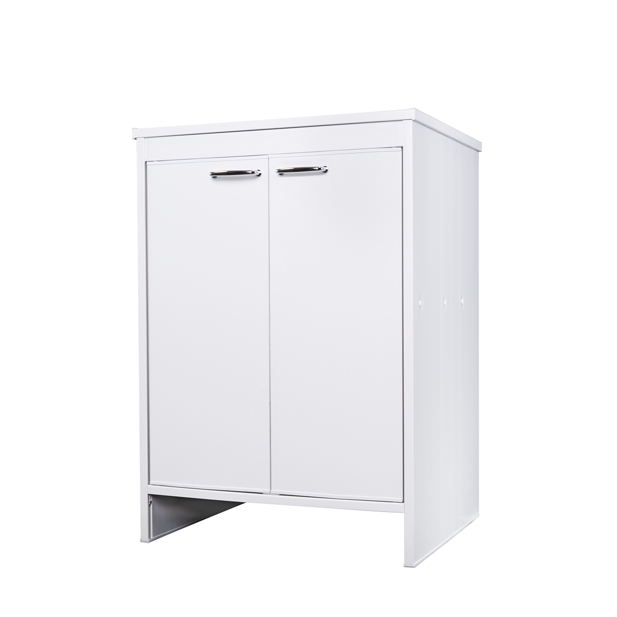 Wit badkamermeubel voor wasruimte in PVC met 2 deuren FB9002K Negari Aanbieding Wit badkamermeubel voor wasruimte in PVC met 2 deuren FB9002K Negari Aanbieding