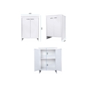Wit badkamermeubel voor wasruimte in PVC met 2 deuren FB9002K Negari Catalogus