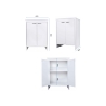 Wit badkamermeubel voor wasruimte in PVC met 2 deuren FB9002K Negari Catalogus