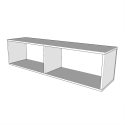 Opklapbaar tweepersoonsbed 160x190cm met kolom en bovenkasten Kentaro Afmetingen