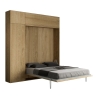 Opklapbaar tweepersoonsbed 160x190cm met kolom en bovenkasten Kentaro Voorraad