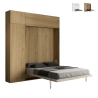 Opklapbaar tweepersoonsbed 160x190cm met kolom en bovenkasten Kentaro Kortingen