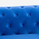 Chesterfield-bank in fluweel met 3 zitplaatsen in klassieke vintage stijl Norwich Kortingen