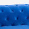 Chesterfield-bank in fluweel met 3 zitplaatsen in klassieke vintage stijl Norwich Kortingen