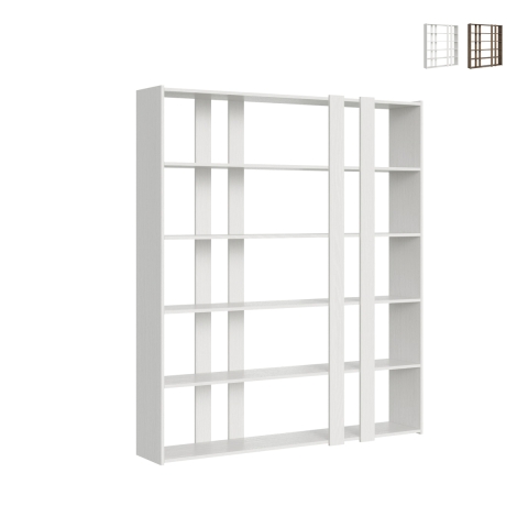 Wandboekenkast 6 planken modern design 178x36x204cm Kato A Large Aanbieding