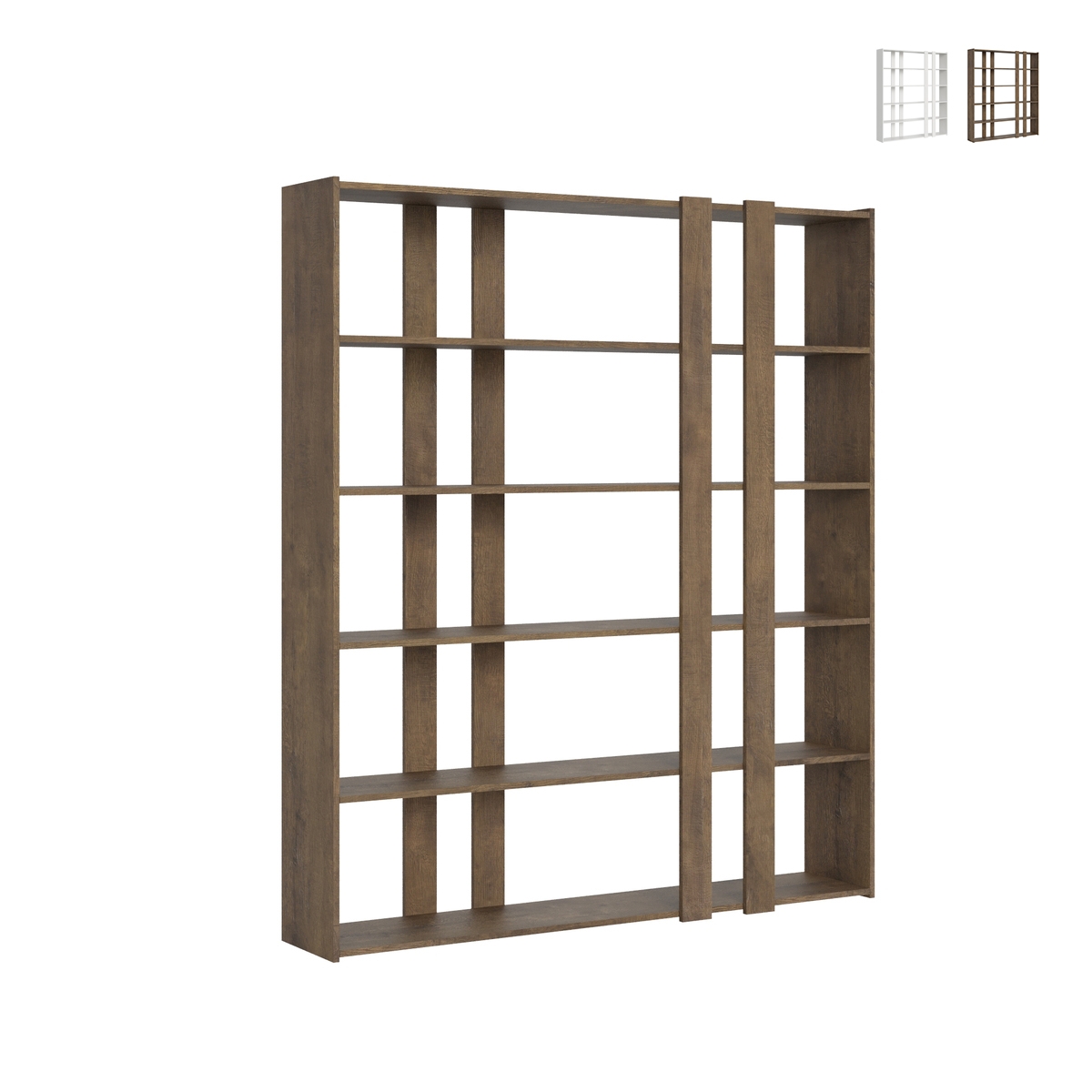 Wandboekenkast 6 planken modern design 178x36x204cm Kato A Large Catalogus Wandboekenkast 6 planken modern design 178x36x204cm Kato A Large Catalogus