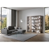 Design boekenkast kantoor/woonkamer, dubbelzijdig met 6 planken, 78x36x204, Kato D Model